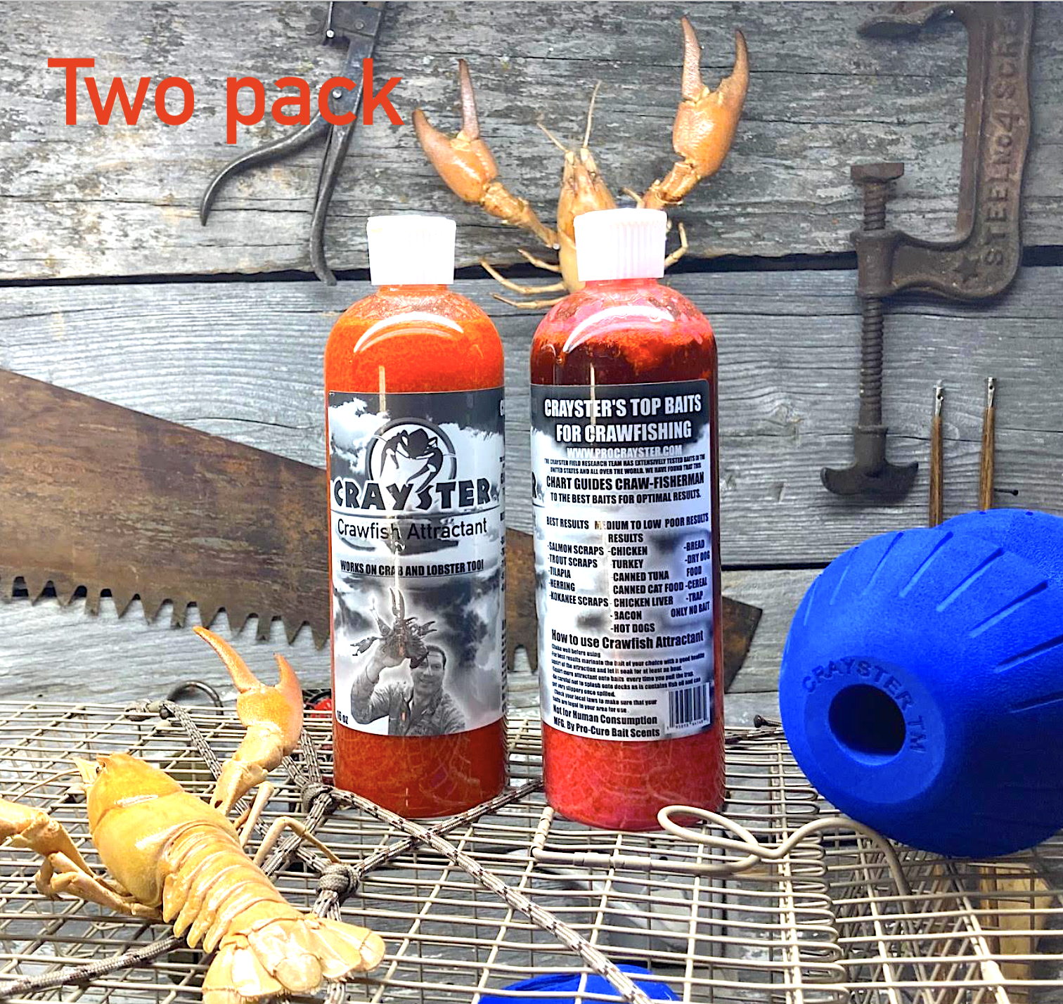 Crayster Crawfish Attractant by Pro-Cure Bait Scents Two Pack